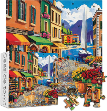 Puzzle cittadino da mare 1000 pezzi